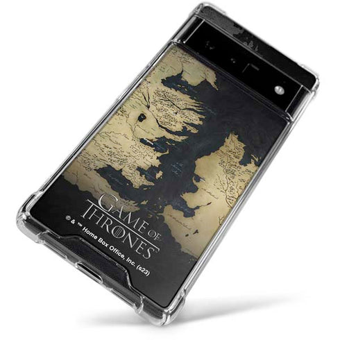 Game of Thrones: Westeros Map Google Pixel 6 Clear Case